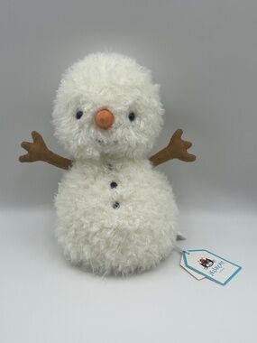 BNWT RARE Jellycat Little Snowman Plush L3SM Retired Christmas Holiday 7" cute